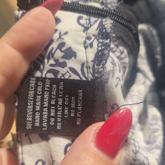 J & K large blue white heart print overalls rayon jumper jumpsuit - Picture 4 of 9